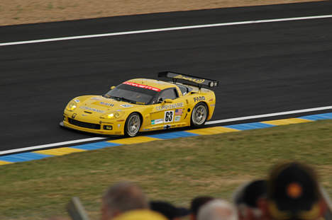 Onsdags træning. Corvette 63 på vej igennem Esses.
(Foto: Motorsporten.dk)